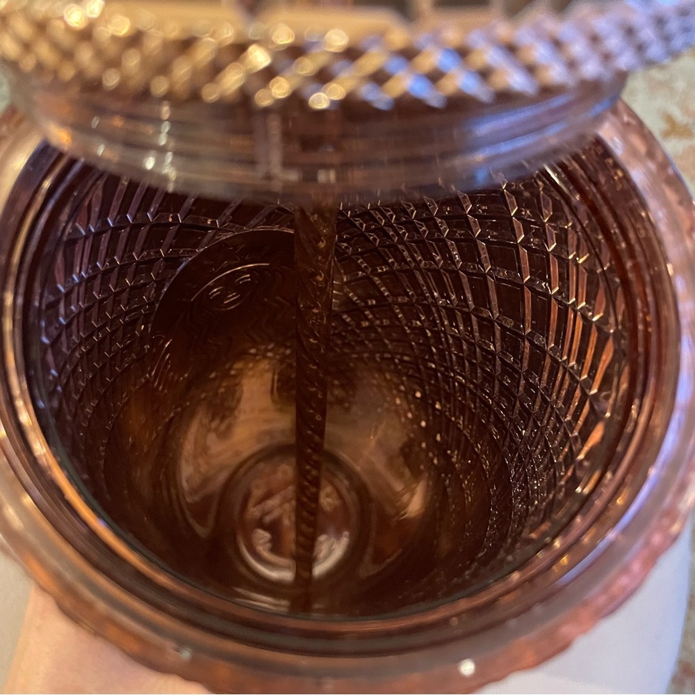 NWOT Starbucks 2023 Winter Holiday Jeweled 24oz Tumbler Cold Cup - Rose Gold - Picture 5 of 7